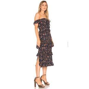 NWOT Tularosa lily navy floral midi dress